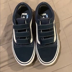 Vans pro ultracush navy blue velcro